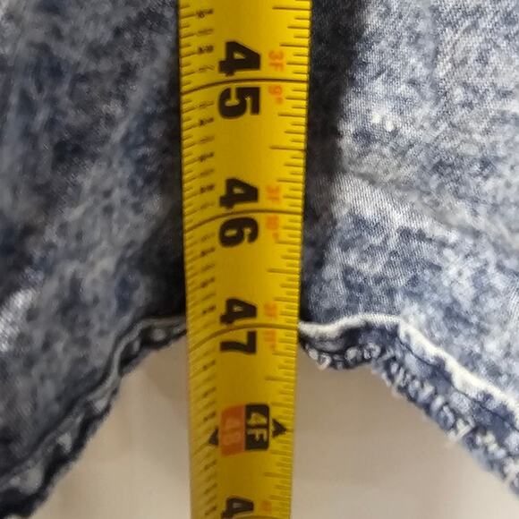 PG Collection Ginger Bolt vintage denim dress sz12 blue stonewash western 80s - Picture 10 of 12